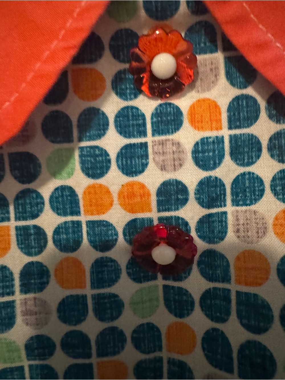 Beebop & Wally retro dress rockabilly artsy Shift collared colorful - Picture 4 of 7